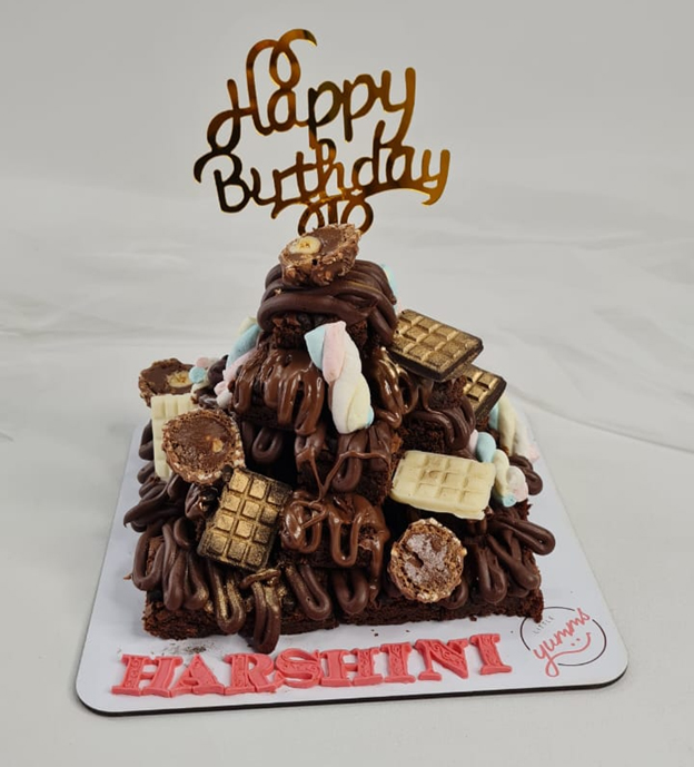 Brownie Tower | Shalini's Cakes