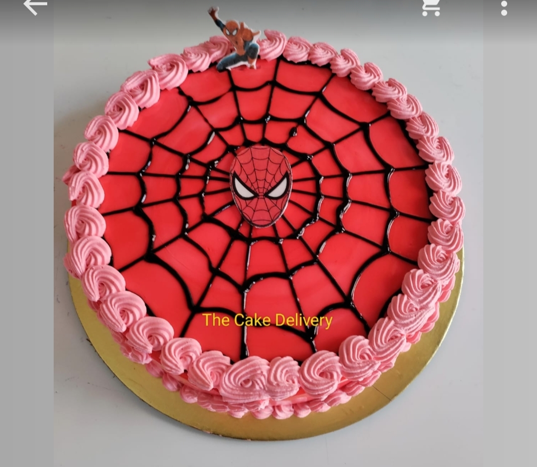 SpiderMan Cake | Custom made for my Son's 3rd Birthday. I do… | Flickr